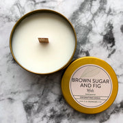 Brown Sugar and Fig Coconut Wax Candle